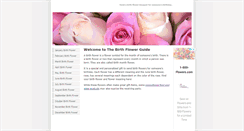 Desktop Screenshot of birthflowersguide.com